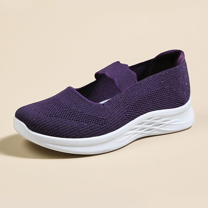 Women's Breathable Casual Slip-Ons with Non-Slip Sole
