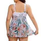 Women's Swimwear with Floral Cover-up Skirt