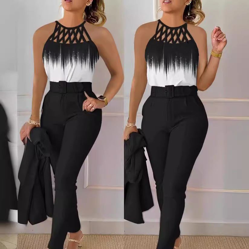Women's High-Quality Jumpsuit with Mesh Detail