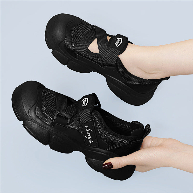 Women's Breathable and Comfortable Sneakers with Elastic Straps