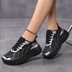 Women's Breathable Sports Sneakers with Cushioned Footbed and Non-Slip Sole