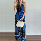 Elegant Jumpsuit with Spaghetti Straps and High Side Slits