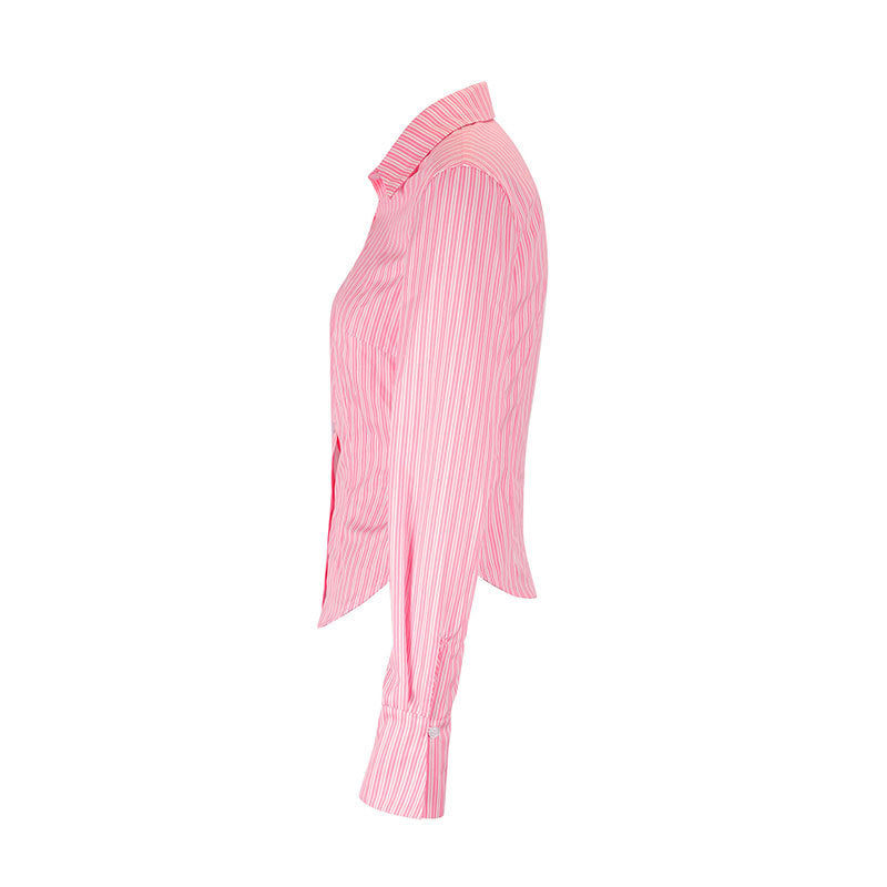 Women's Striped Fitted Blouse