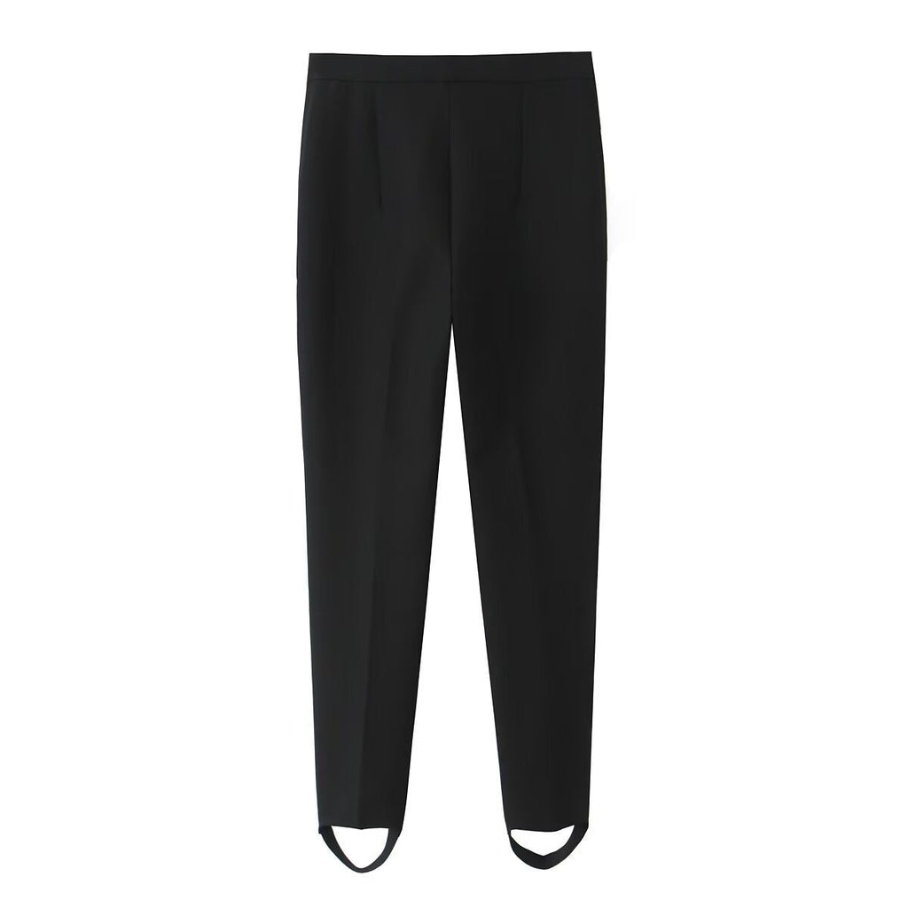 Elegant Cropped Pants with Slit Details