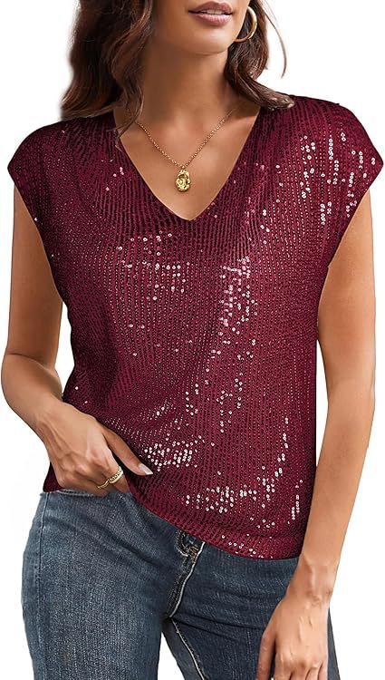 Women's Glamorous Sequin Shirt
