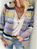 Women's Colorful Cardigan with Modern Design