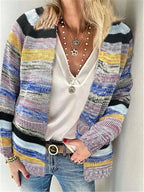 Women's Colorful Cardigan with Modern Design