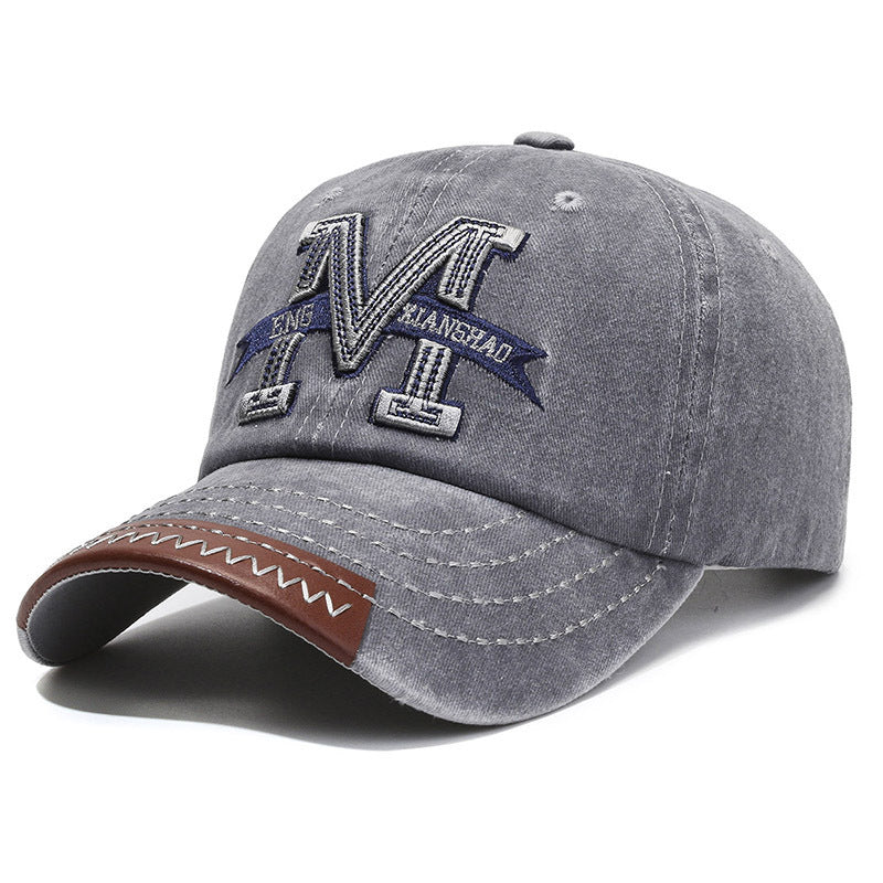 Men's Distressed Patch Baseball Cap