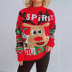 Women's Festive Reindeer Sweater