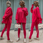 Women's Casual Oversized Sweater and Leggings Set