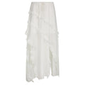 Airy Chiffon Skirt with Voluminous Ruffle Hem