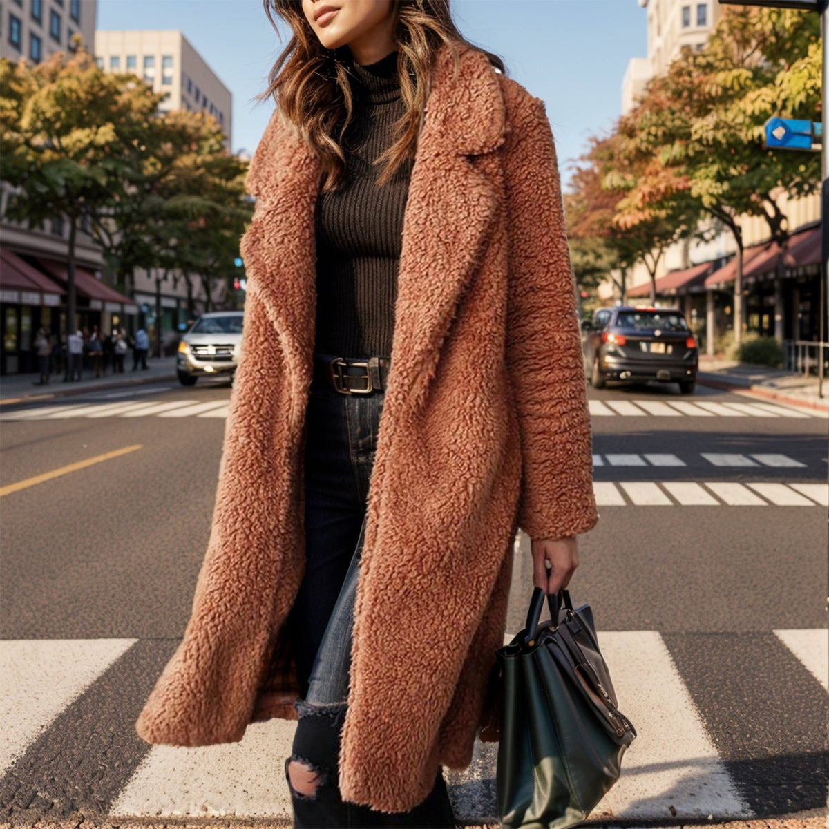 Women's Cozy Oversized Teddy Coat