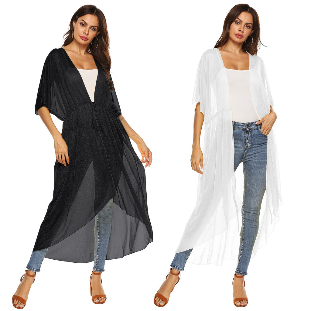 Elegant Sheer Beach Kimono