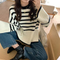 Women's Cozy Striped Knit Sweater