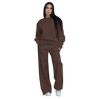 Women's Sporty Sweatshirt and Pants Set