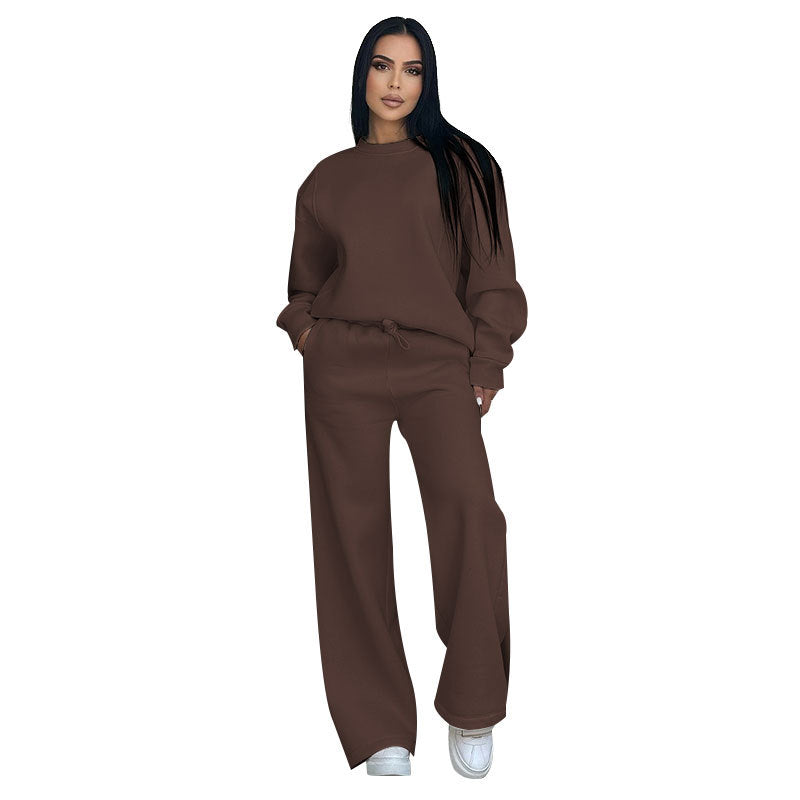 Women's Sporty Sweatshirt and Pants Set