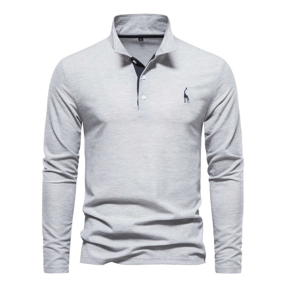 Men's Breathable Cotton Polo Shirt