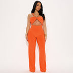 Elegant Jumpsuit with Twist Design