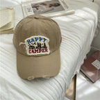 Men's Distressed Vintage-Inspired Baseball Cap