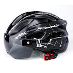 Bicycle Helmet with Integrated Sun Visor and Optimal Ventilation