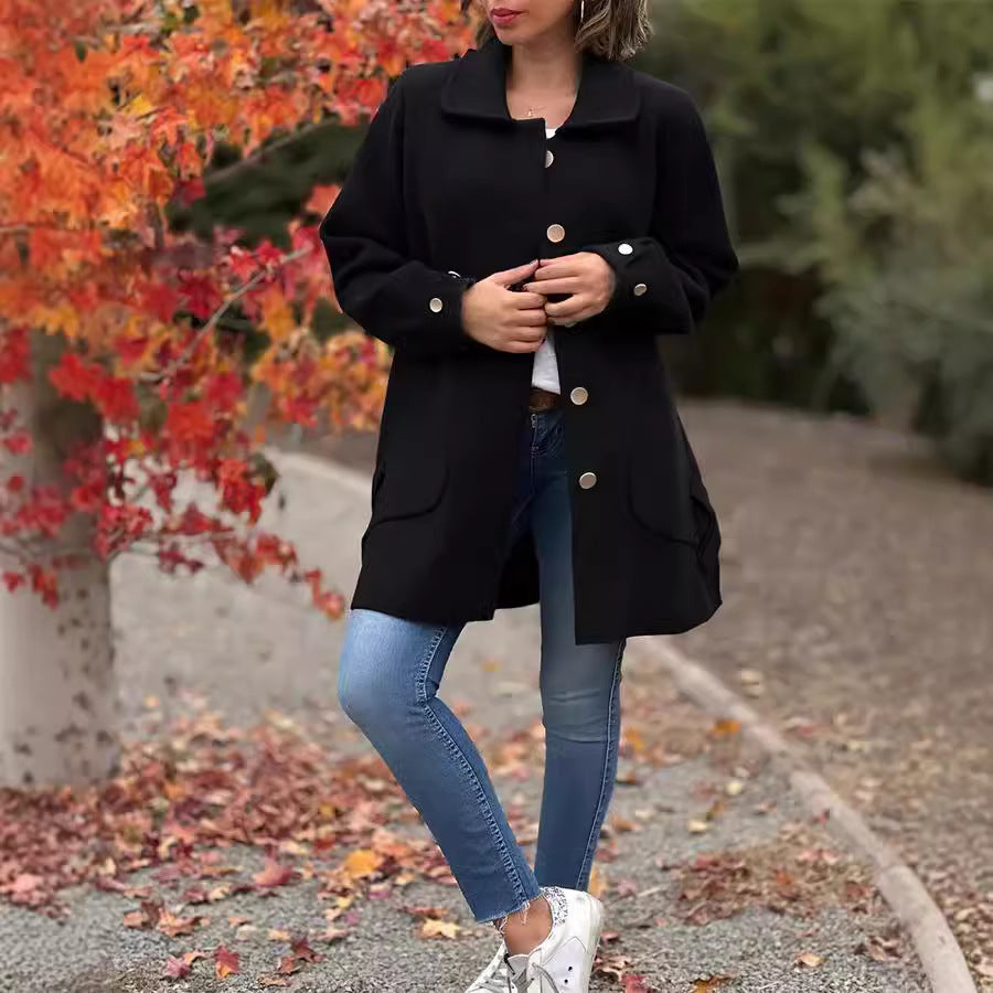Elegant Casual Wool Coat