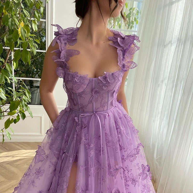 Chic Slit Party Beach Dress