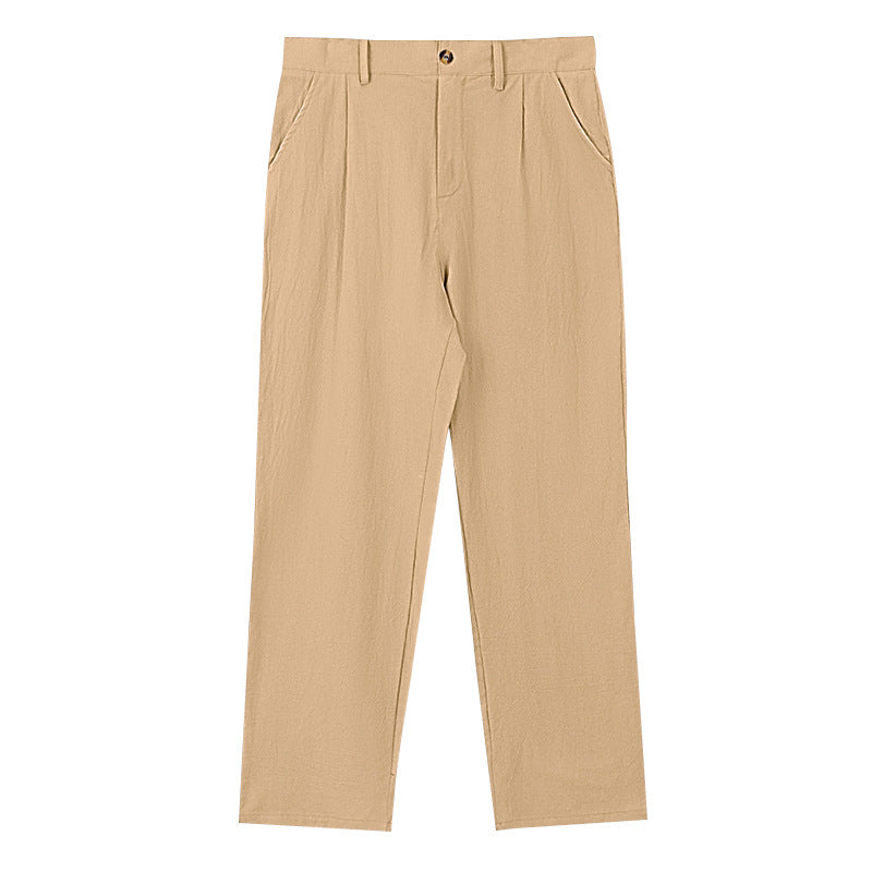 Elegant Loose-Fit Trousers with Fine Pleats