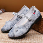Women's Ballet Flats with Button Detail