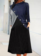 Women's Asymmetric Jumpsuit with Button Details