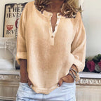 Blouse with Button Placket and Intuitive Cut