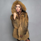 Women's Luxury Faux Fur Coat