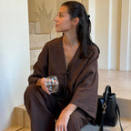 Elegant and Airy Linen Jacket with Side Slits