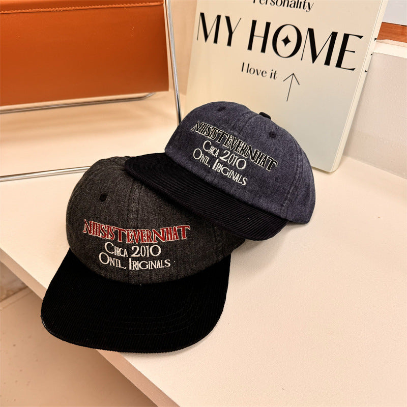 Men's Vintage-Inspired Embroidered Baseball Cap