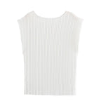 Women's Pleated Cropped Pants