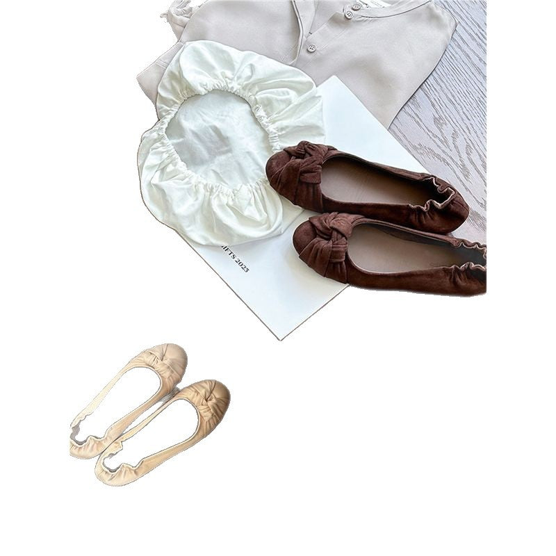 Women's Ballet Flats with Elegant Knot Design