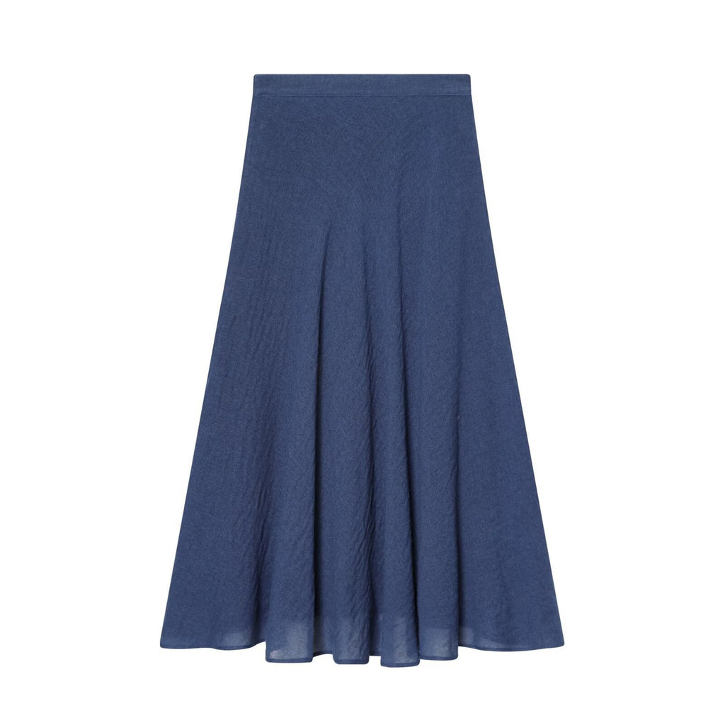 Women's Maxi Skirt with Flowy Cut and Asymmetric Details