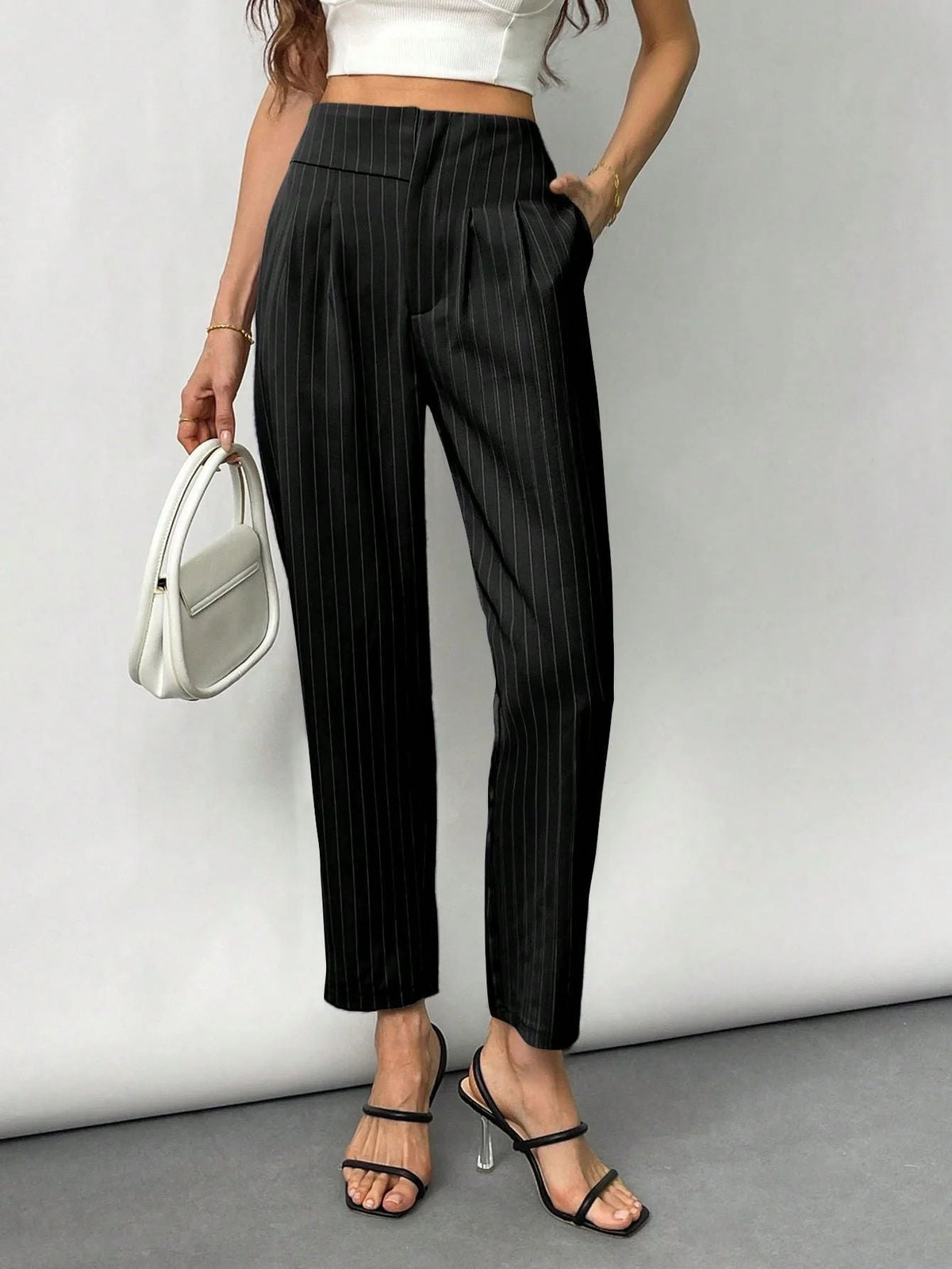 Women's Elegant and Fashionable Striped Trousers