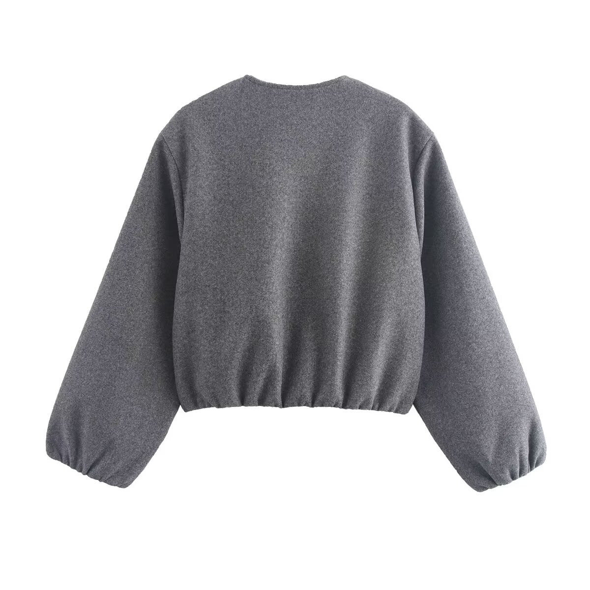 Women's Comfortable Bomber Jacket with High Collar