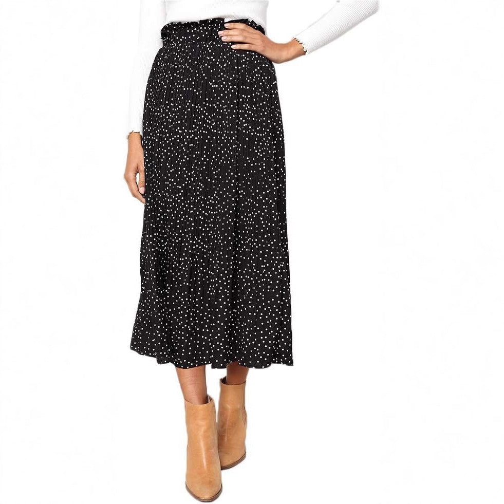 Women's Maxi Skirt with Fashionable Animal Print
