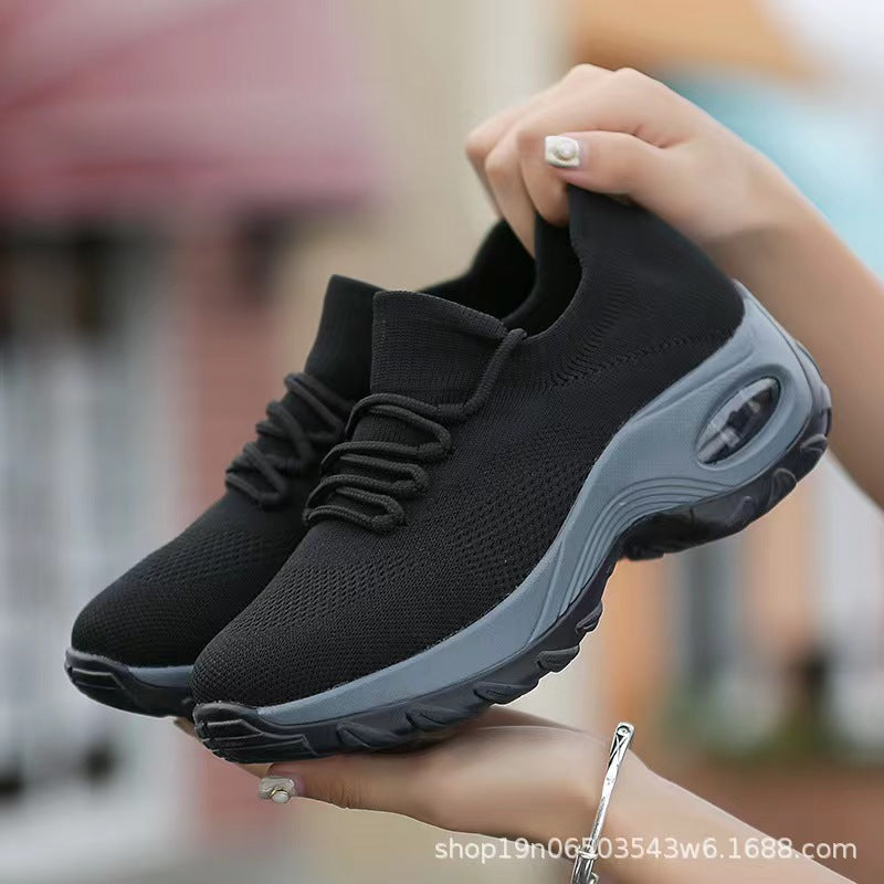 Women's Breathable Comfort Sneakers with Elastic Upper