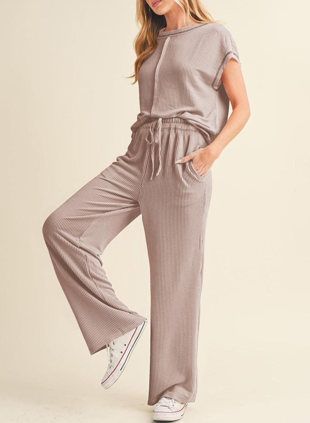 Women's Cozy High-Waisted Lounge Set