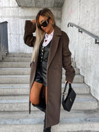 Women's Elegant Oversized Wool Coat
