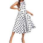 Women's Polka-Dot A-Line Dress