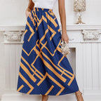 Women's Geometric Print Maxi Skirt