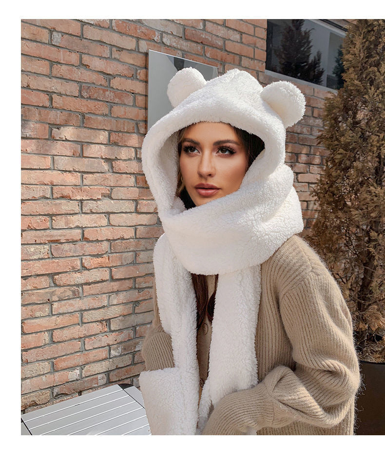Cozy Unicorn Hood with Scarf
