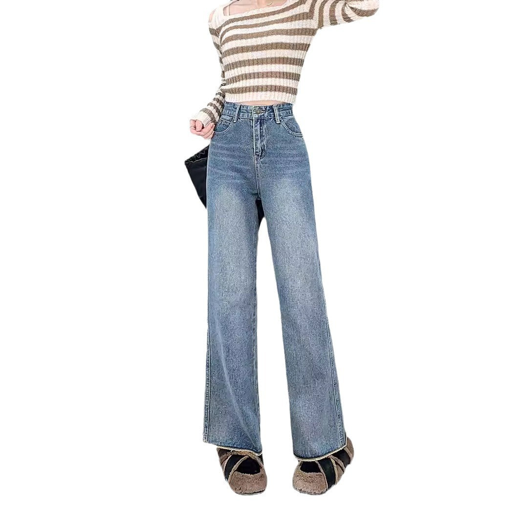 Women's High-Waisted Wide-Leg Jeans