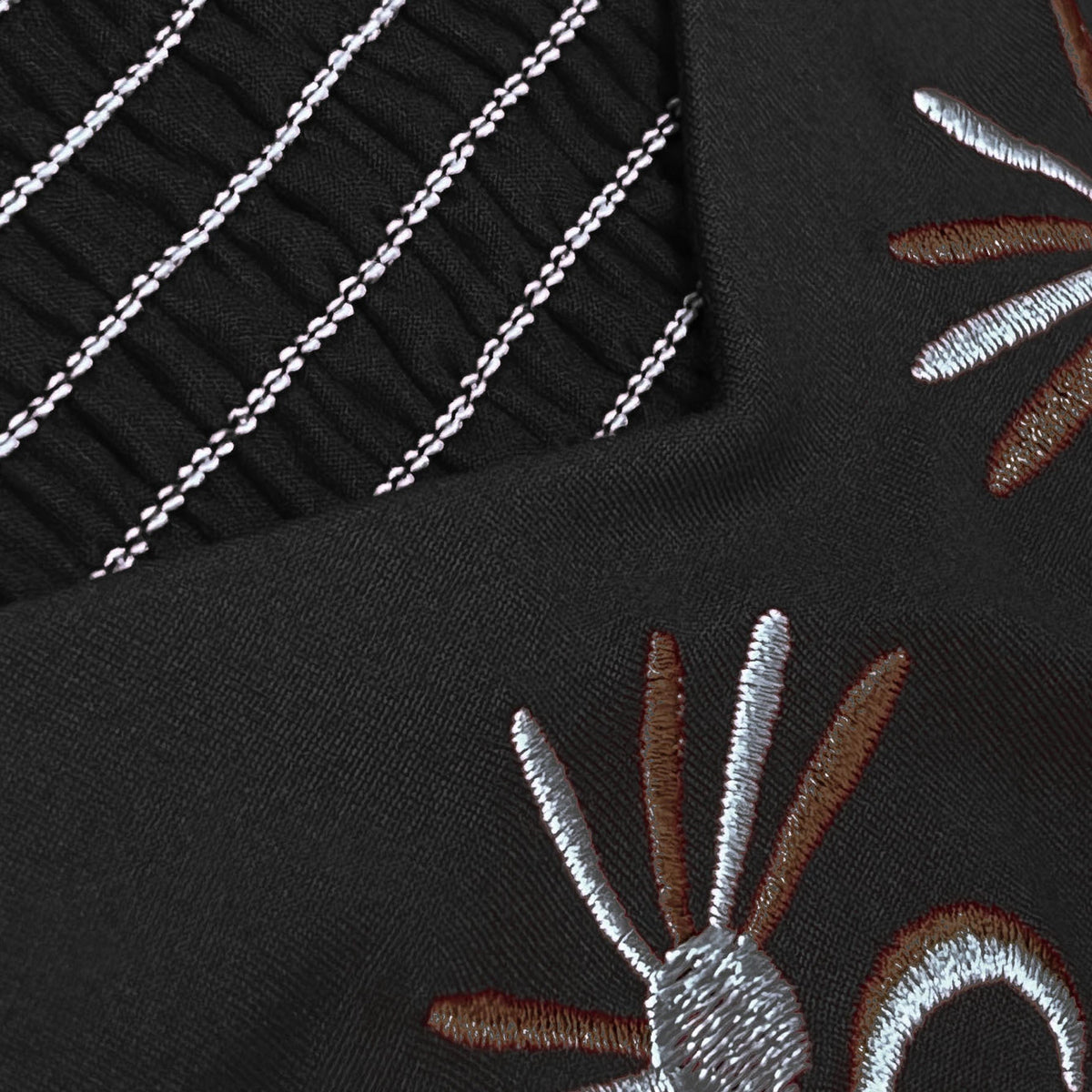 Women's Floor-Length Summer Dress with Embroidery and Flared Hem