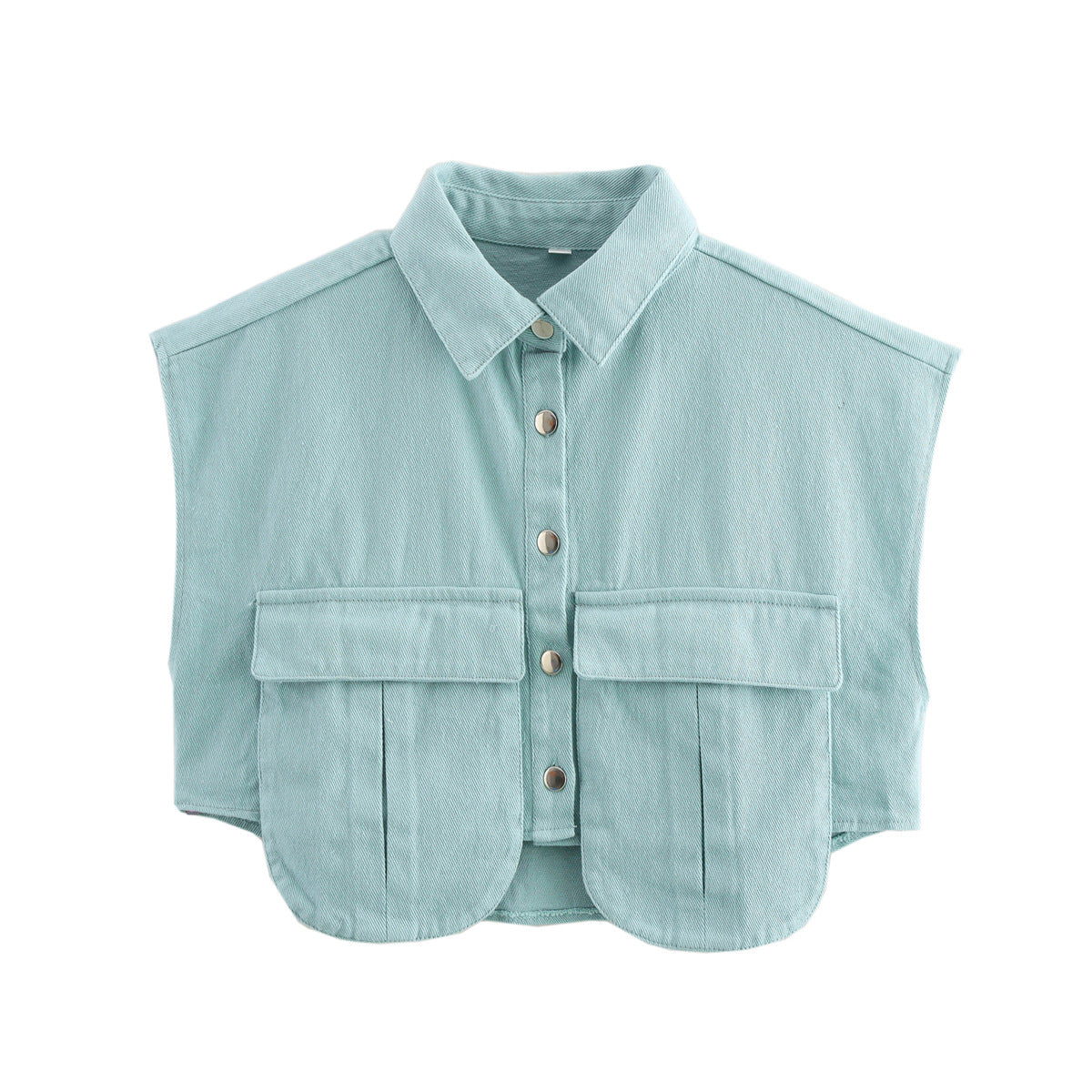 Women's Sleeveless Utility Blouse with Pockets