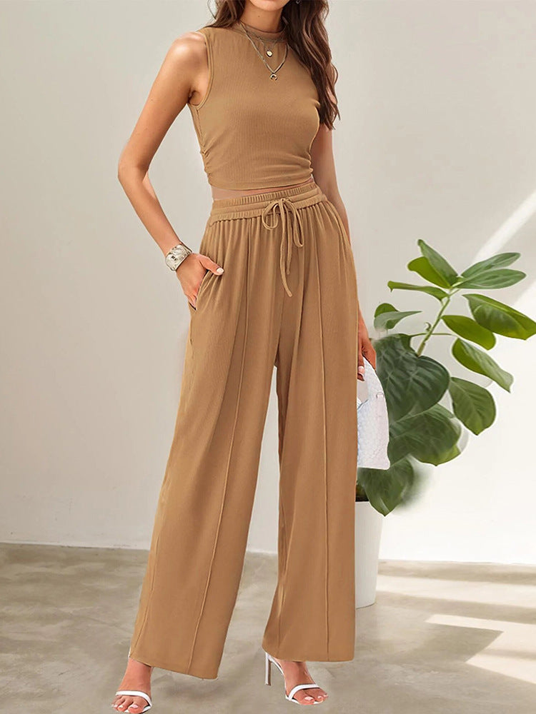 Casual Women's Two-Piece Set with High Comfort and Wide Cut
