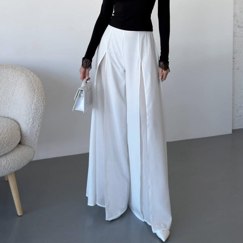 Elegant Long Trousers with Side Slits